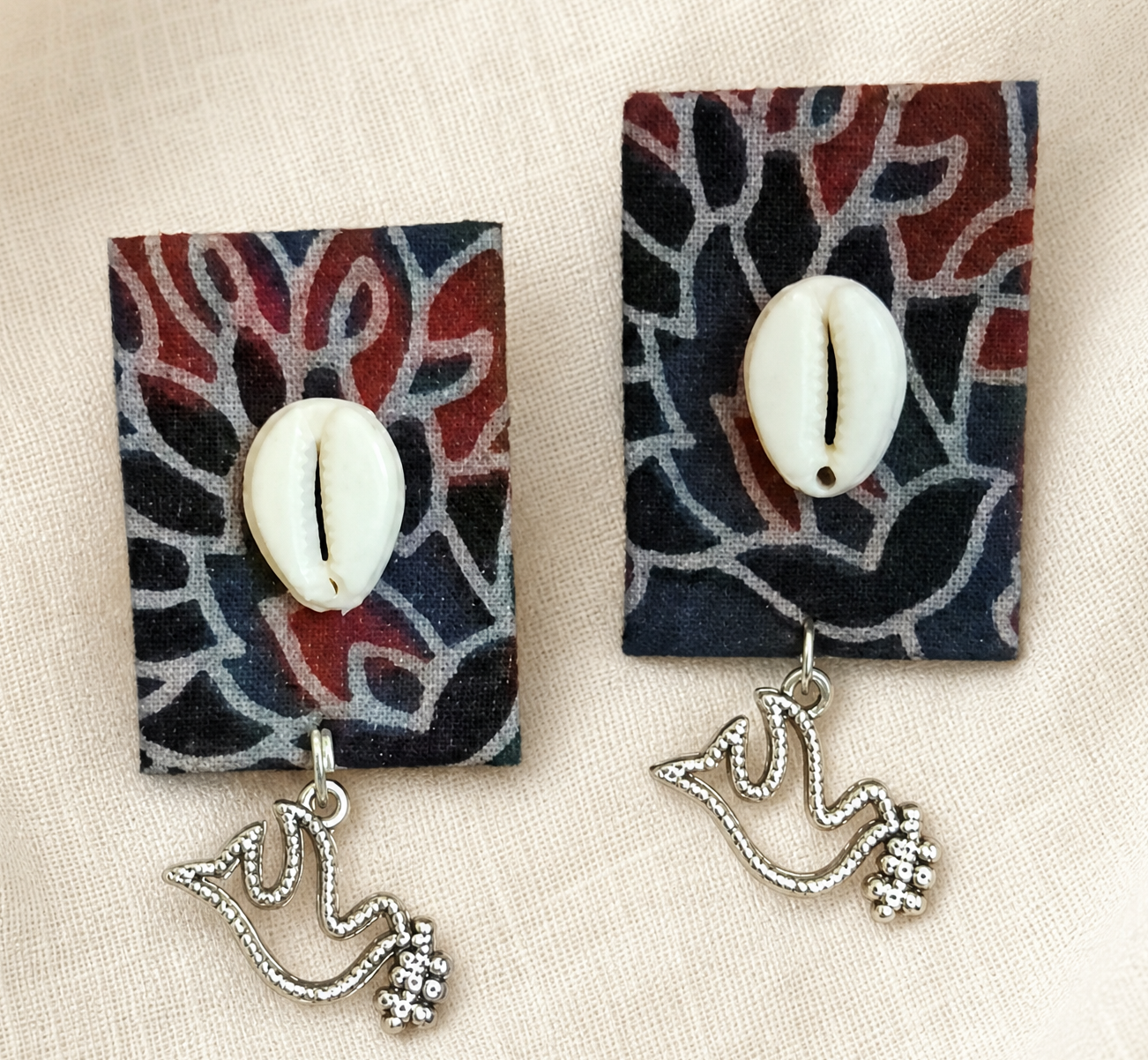 Rumi Upcycled Handmade Textile Earring
