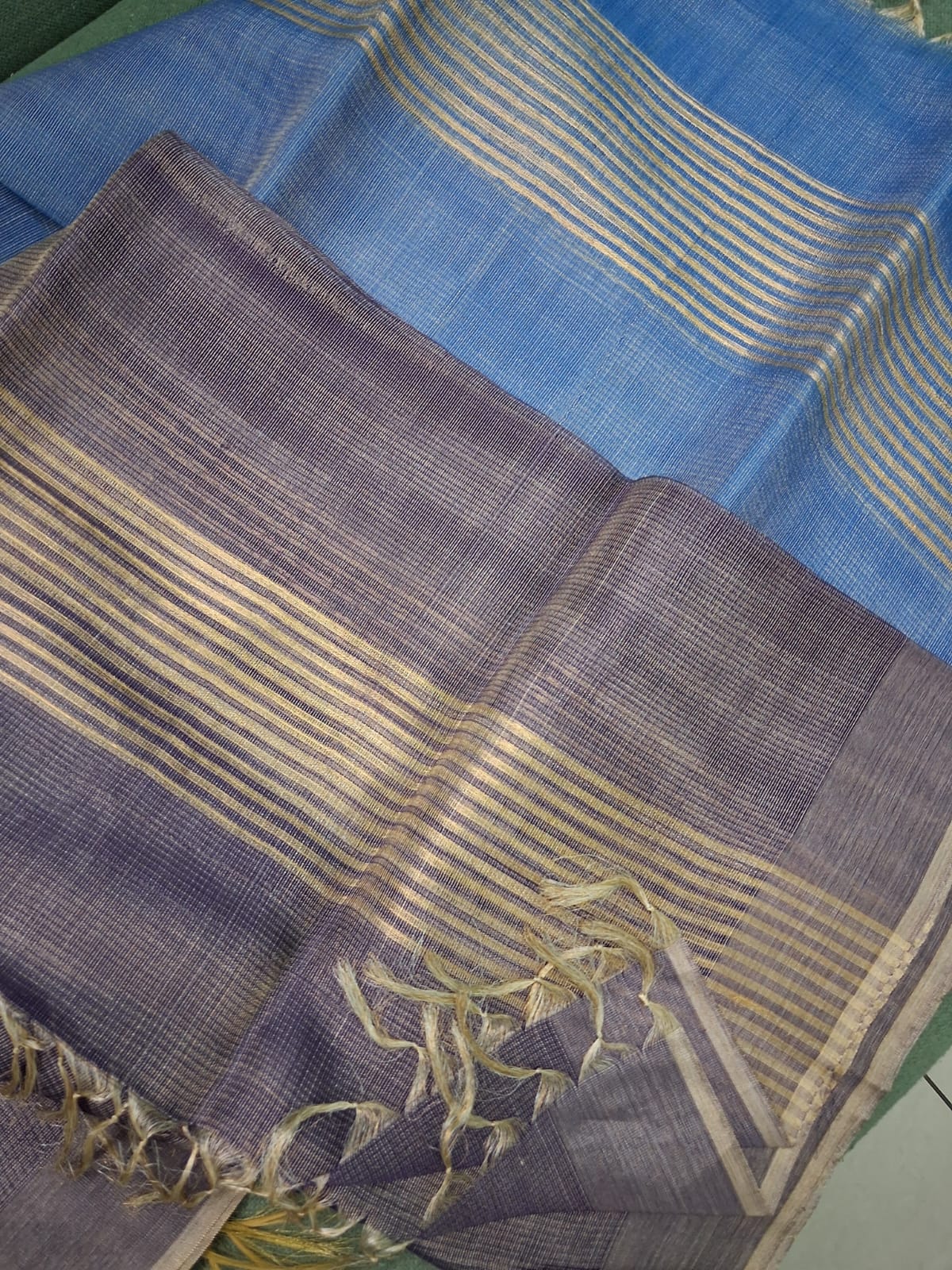 Bamboo Silk Tussar Silk Blend Dupatta