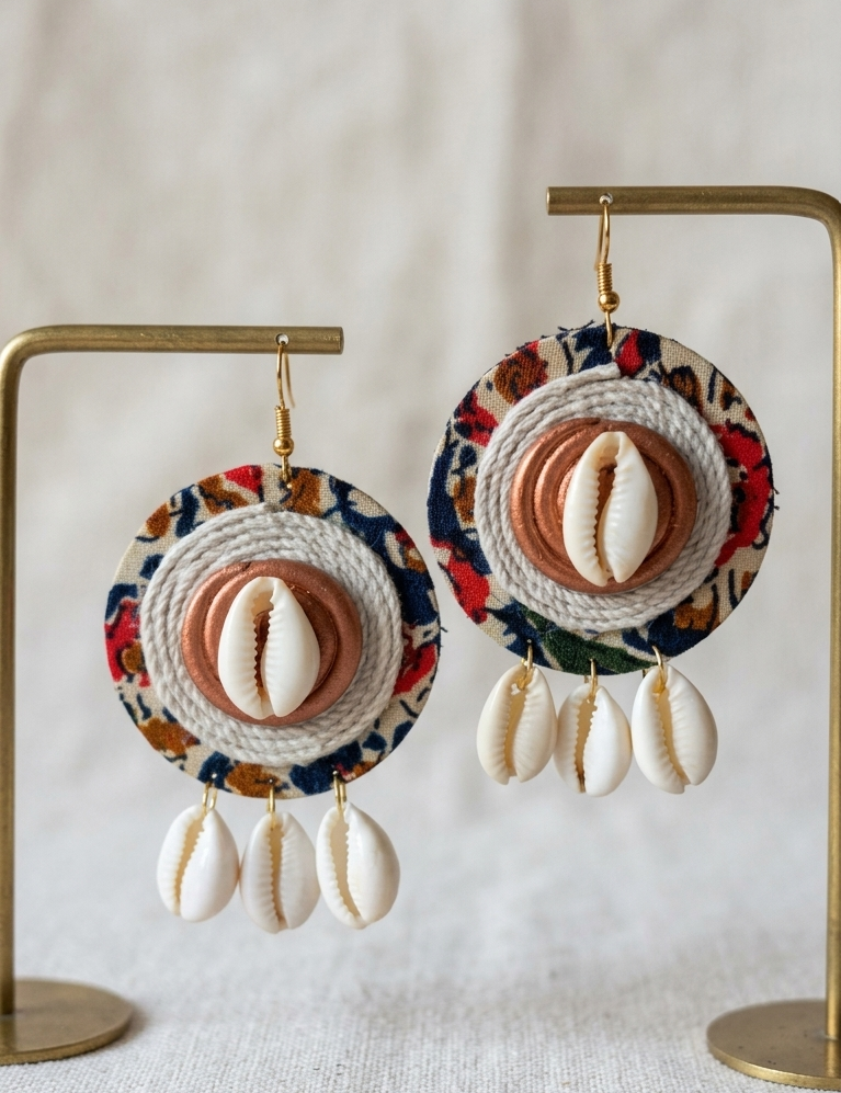 Sithara Upcycled Handmade Textile Earring