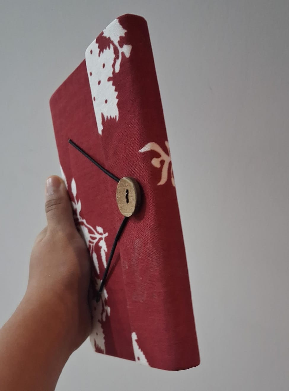 Fabric Cover Journal with Handmade Unbleached Paper