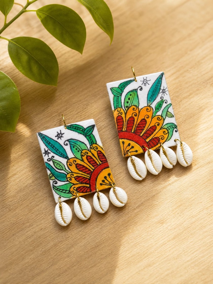 Priyal Upcycled Handmade Textile Earring