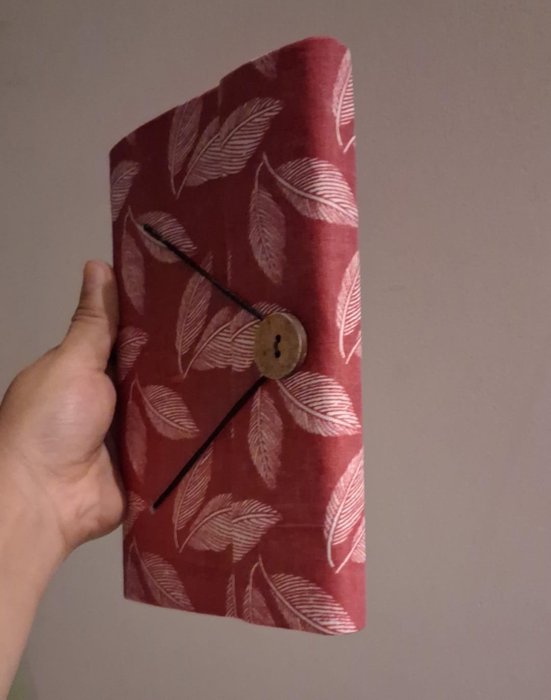Fabric Cover Journal with Handmade Unbleached Paper