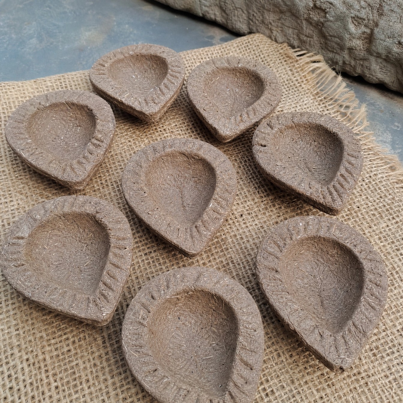 Traditional Cow Dung Diyas