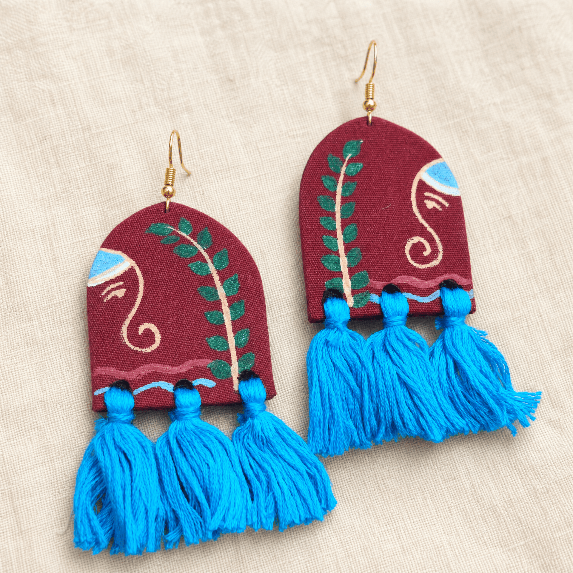 Chaaya Upcycled Handmade Textile Earring