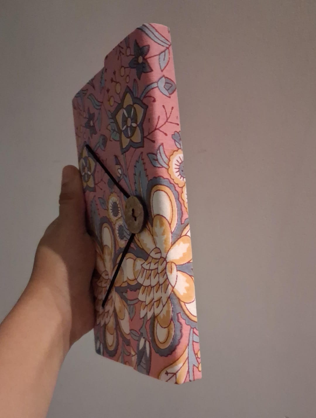 Fabric Cover Journal with Handmade Unbleached Paper