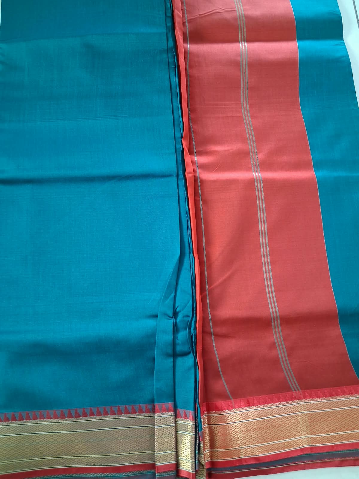 Mysore Silk Saree with Zari Border