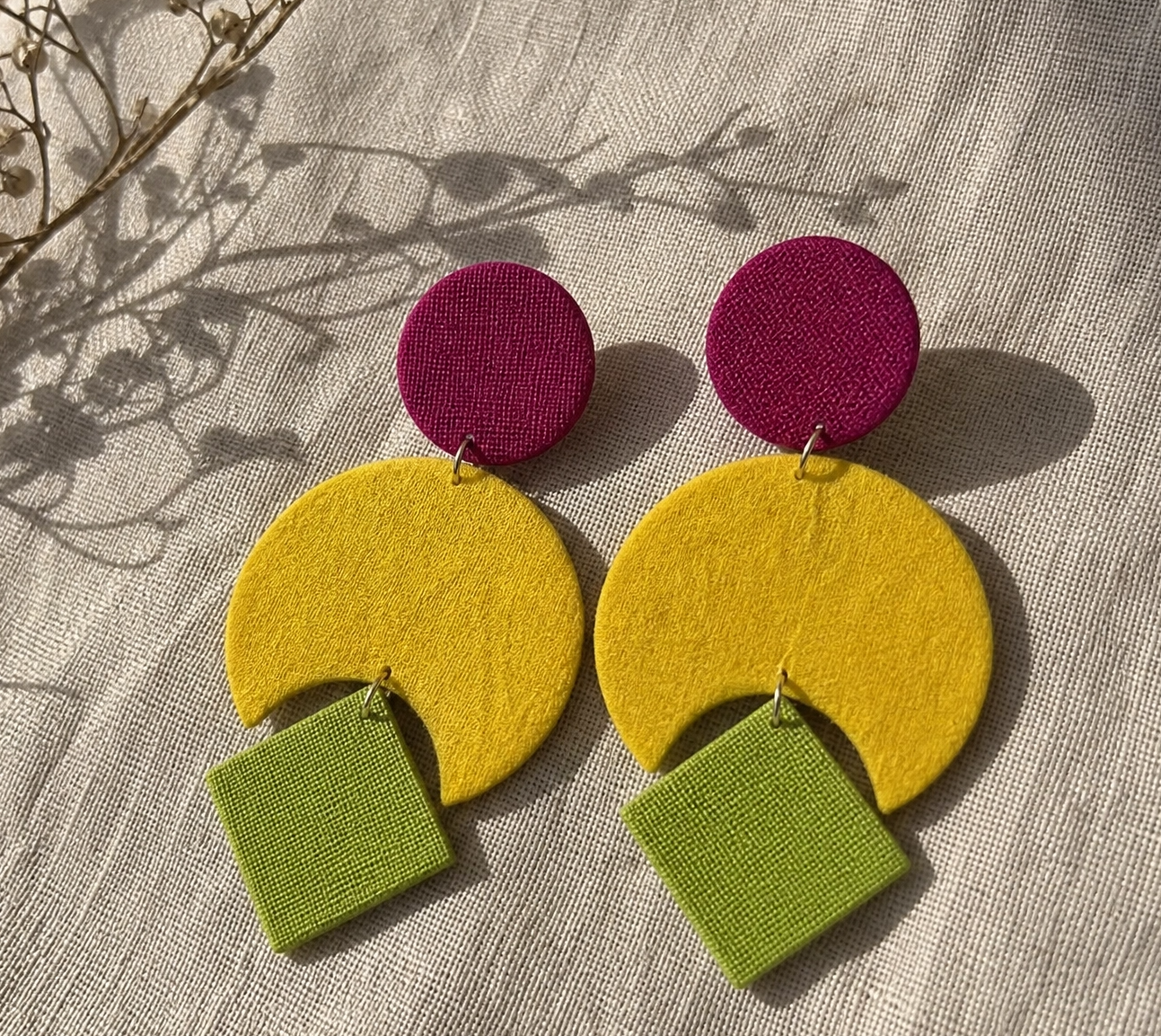 Imli Upcycled Handmade Textile Earring