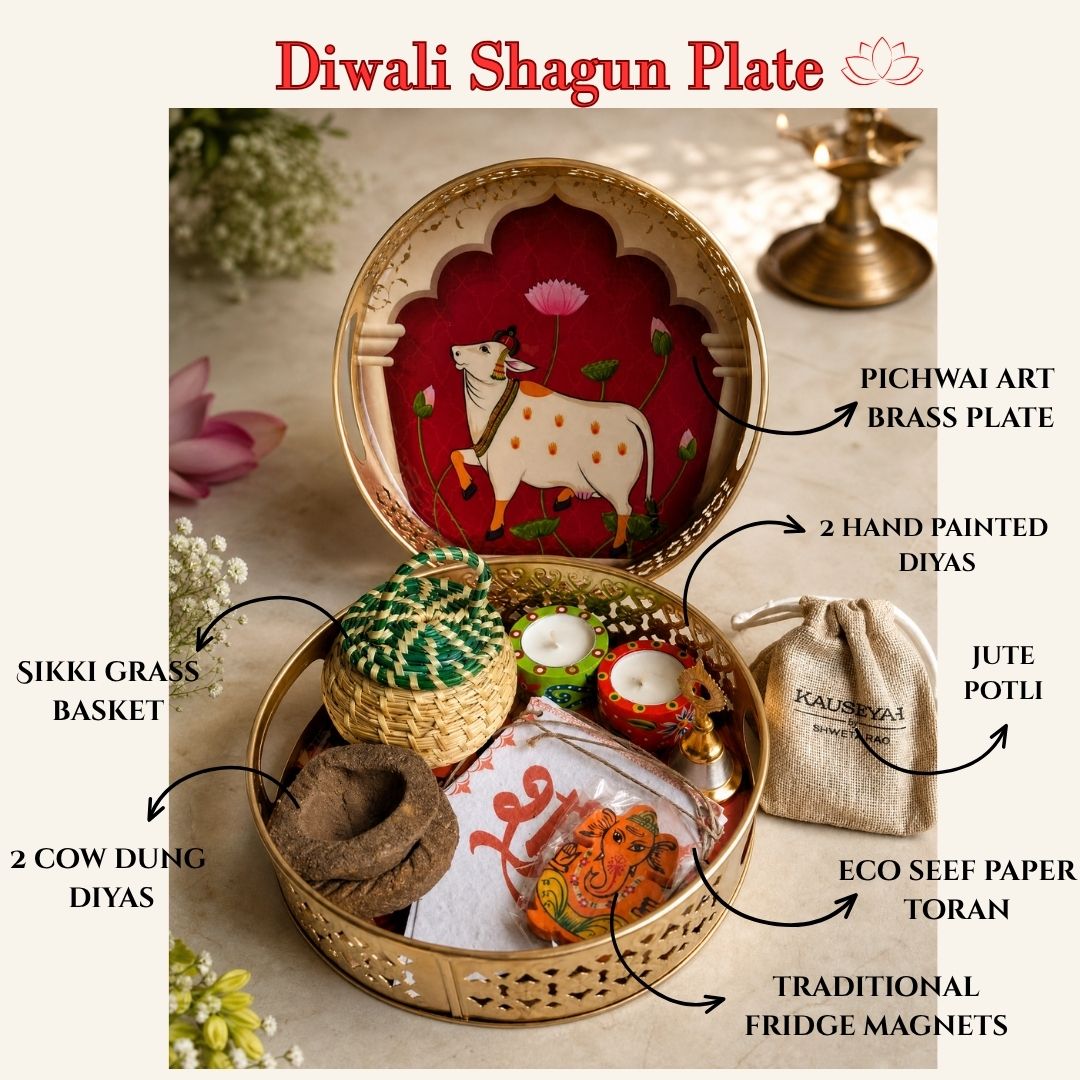 Handcrafted Diwali Shagun Thali