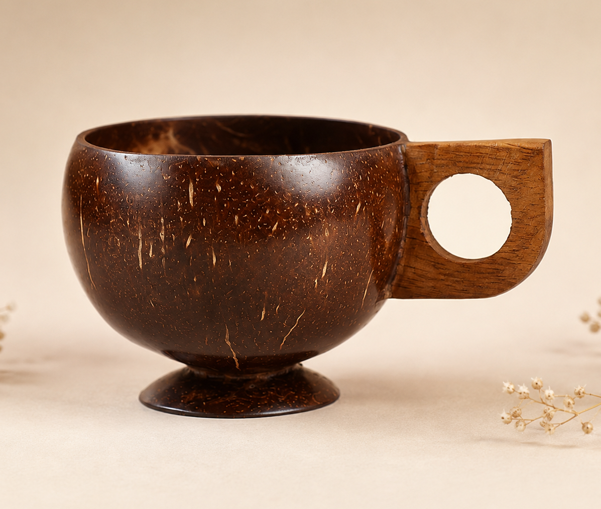 Handcrafted Coconut Shell Tea & Coffee Cups