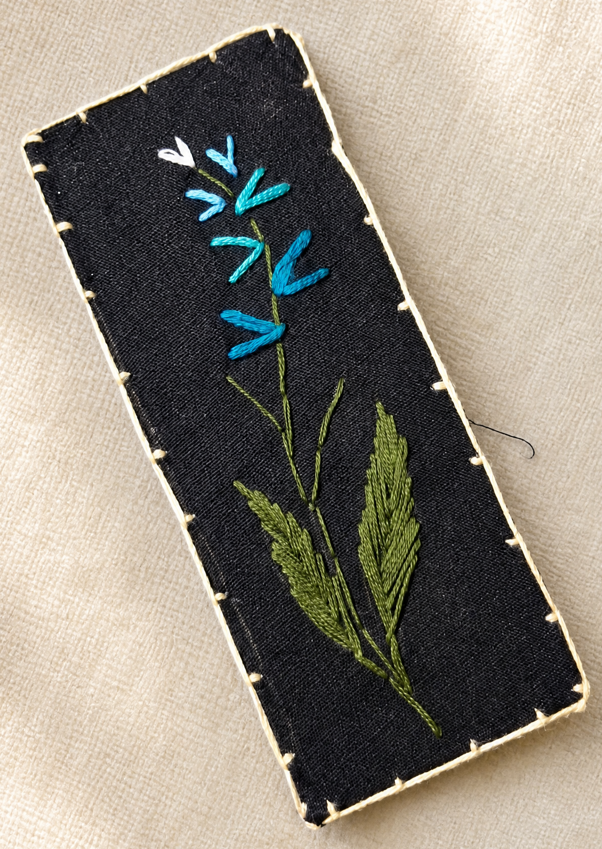 Palak Hand-Embroidered Bookmark