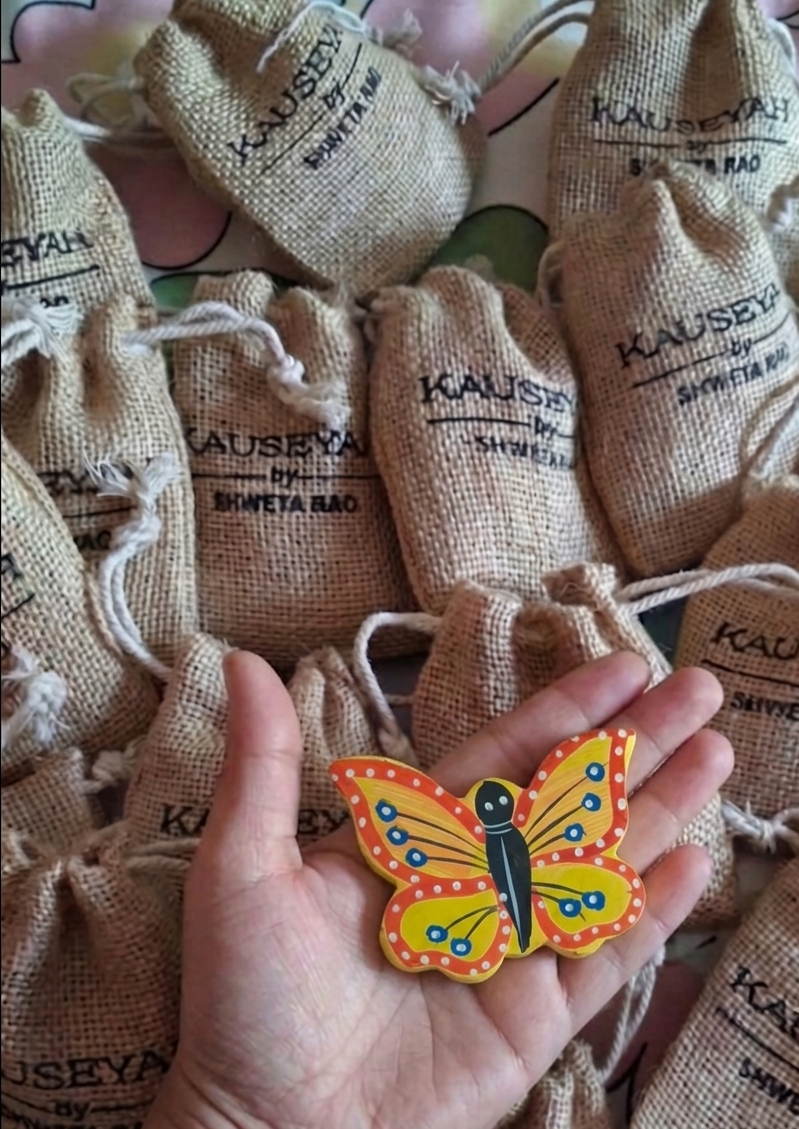 Traditional Hand-Painted Wooden Fridge Magnets