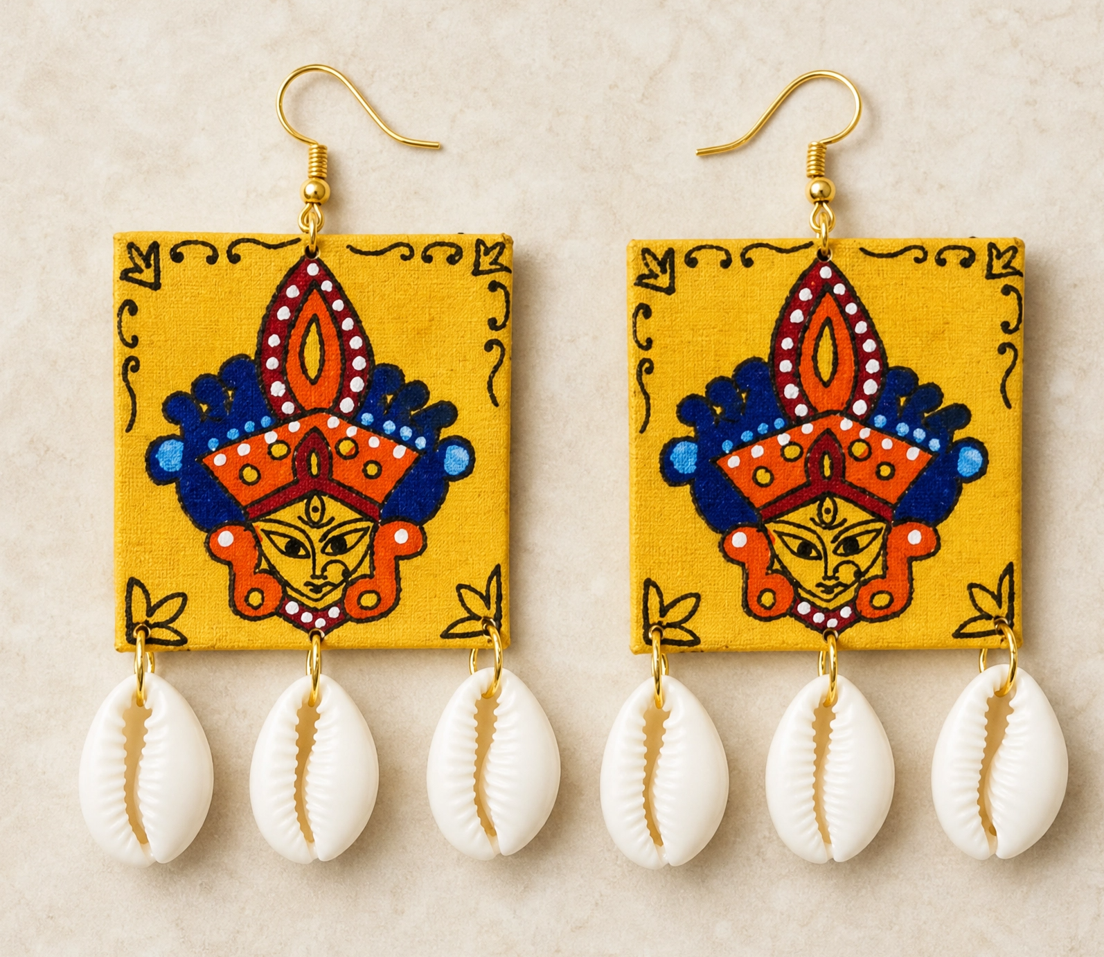 Durga Upcycled Handmade Textile Earring
