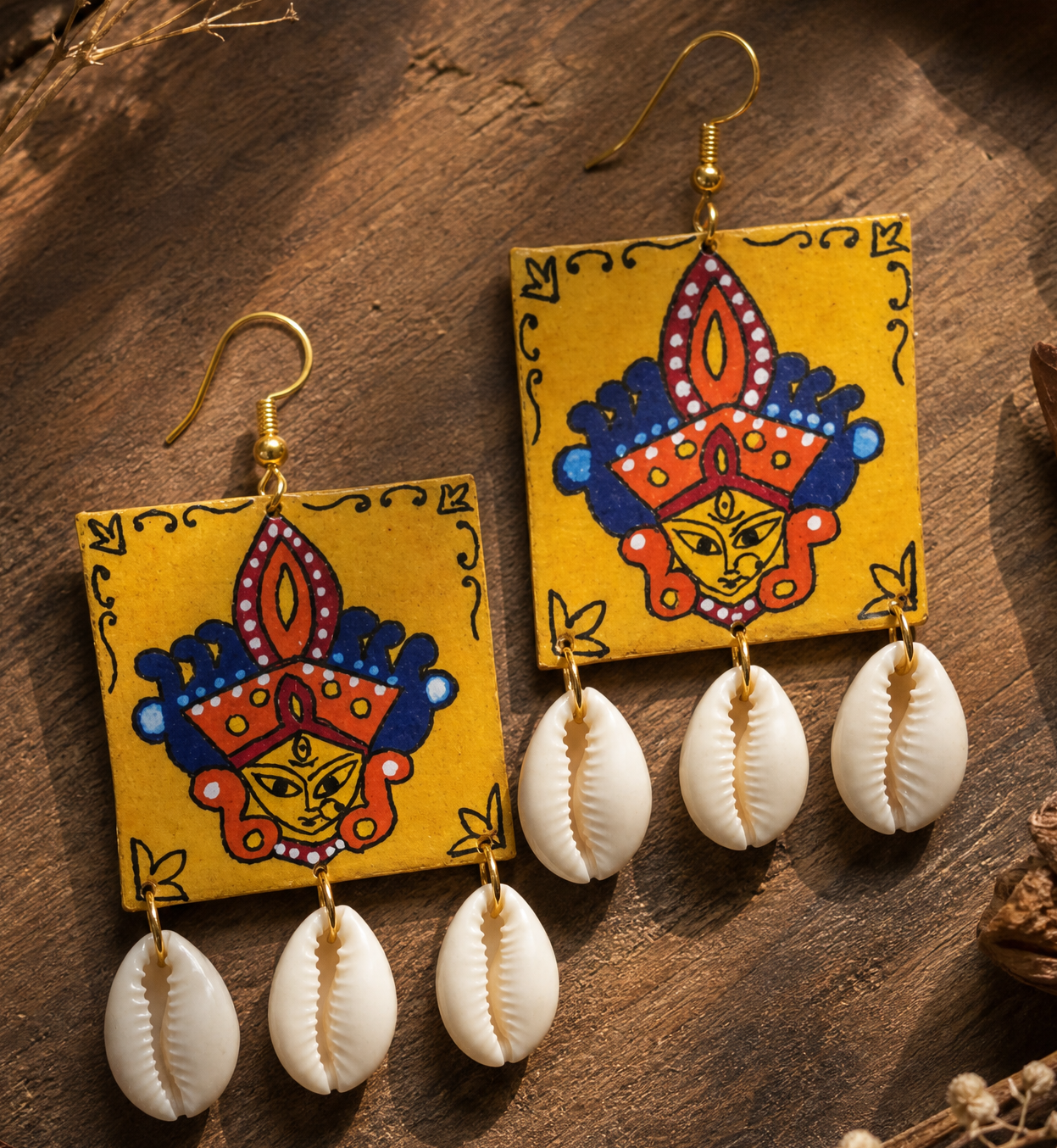 Durga Upcycled Handmade Textile Earring
