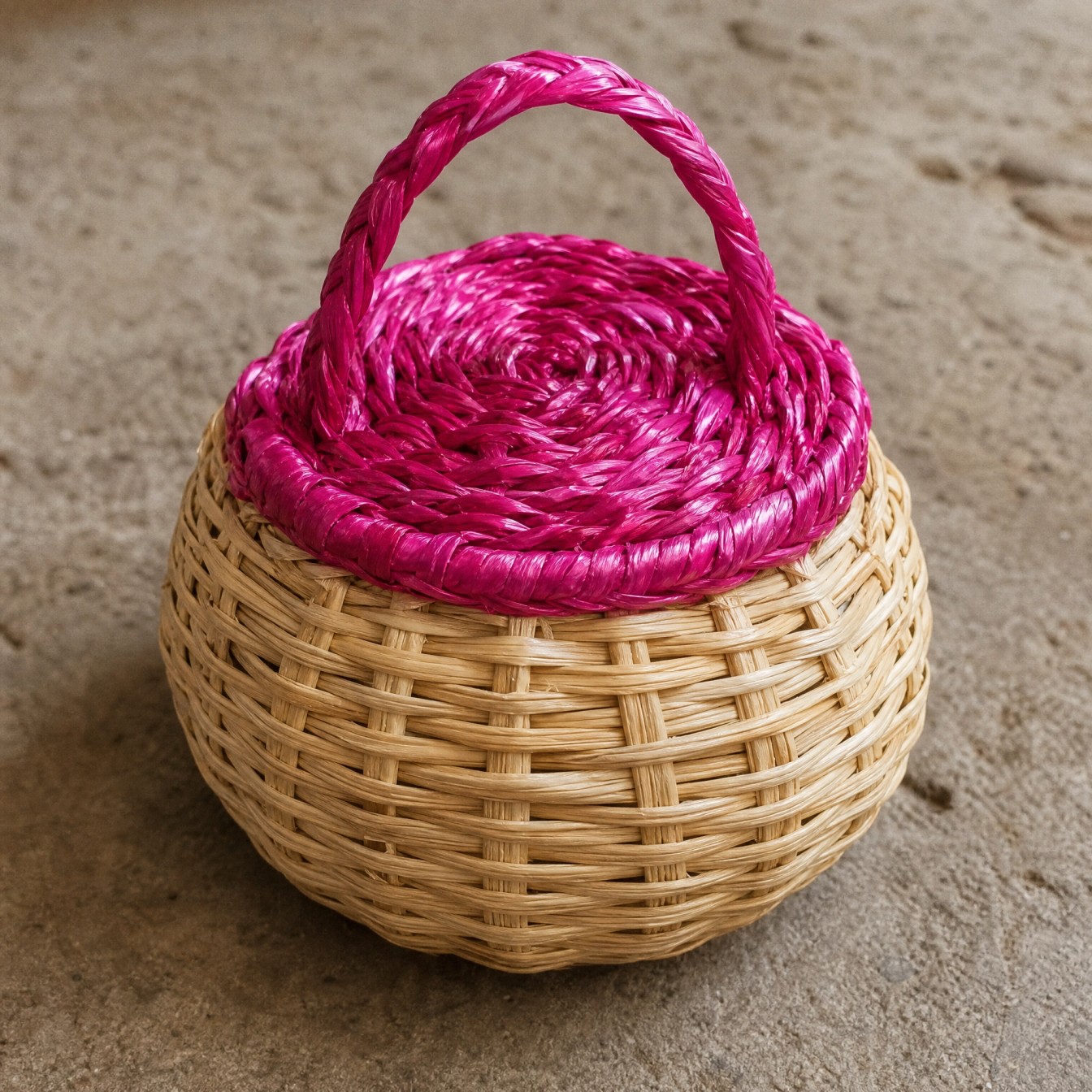 Handwoven Sikki Grass Basket