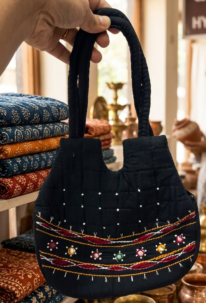 Hand-Embroidered Banjara Clutch