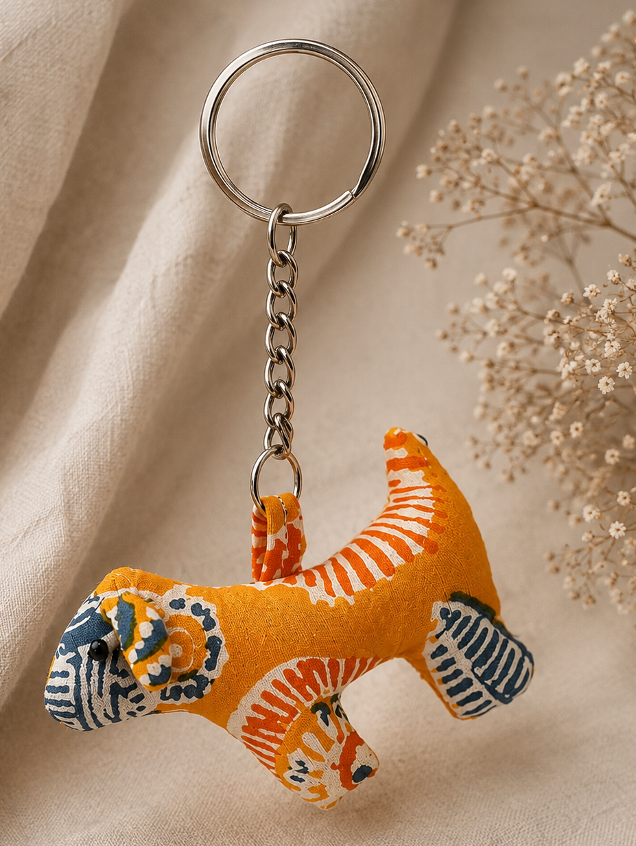 Little Bark Fabric Key Chain