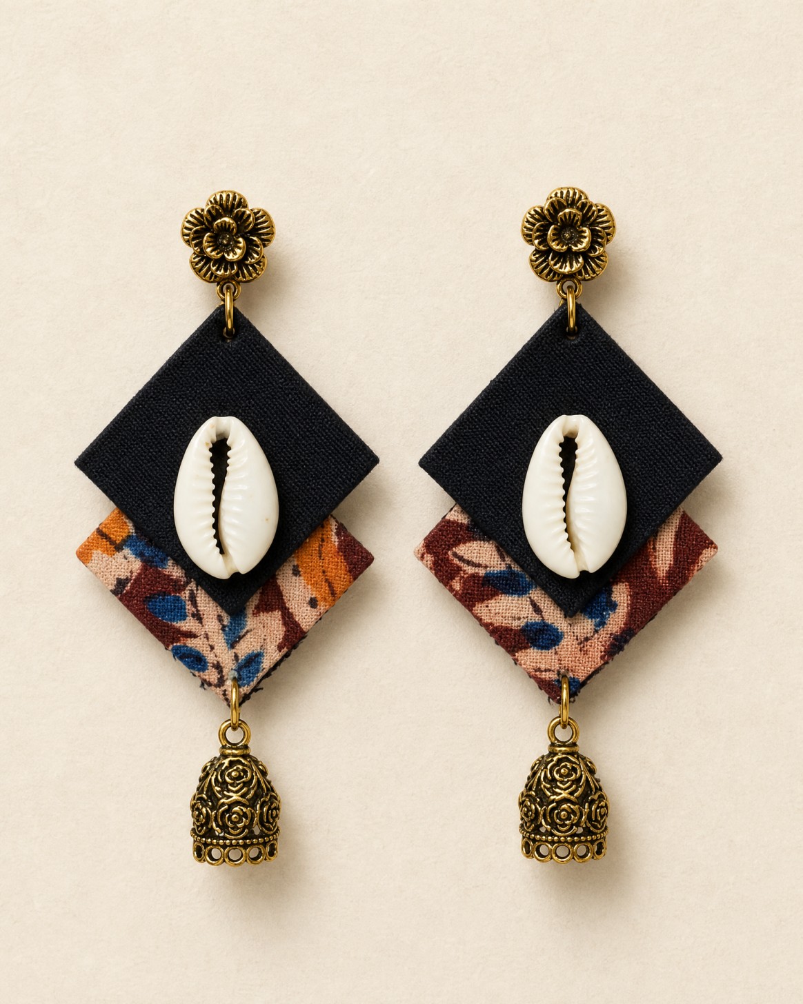Kabir Upcycled Handmade Textile Earring